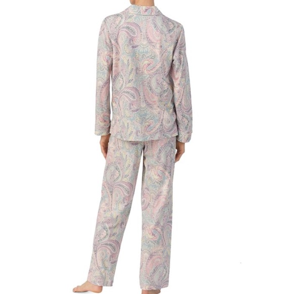 NWT Ralph Lauren Women's Paisley Long-Sleeve Top and Pajama Pants Set Size US XL - Picture 3 of 5